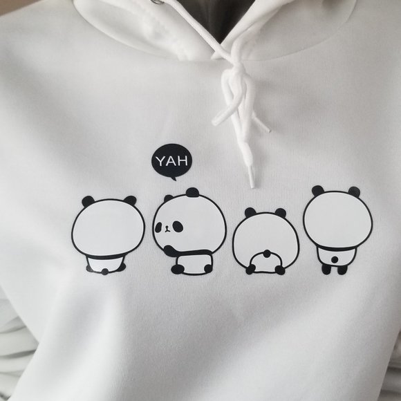 Panda White Hoodie - Picture 3 of 4